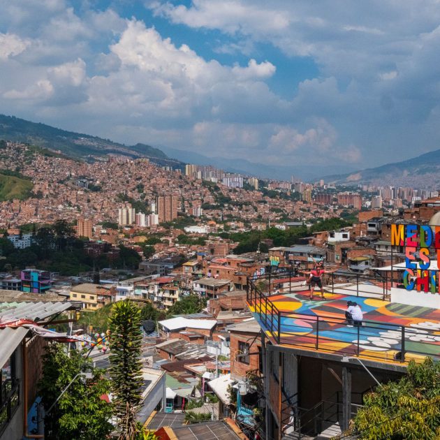 Vista panorámica de Medellín desde la Comuna 13
